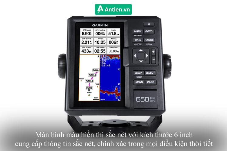 Hiển thị sắc nét với màn hình 6 inch