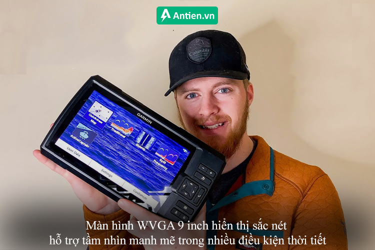 Hiển thị sắc nét với màn hình 9 inch trong mọi điều kiện thời tiết