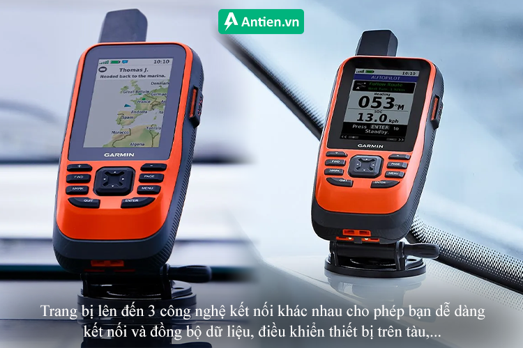 Trang bị 3 công nghệ kết nối, cho khả năng đồng bộ và điều khiển thiết bị trên tàu dễ dàng