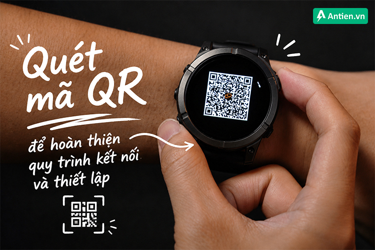 Quét mã Qr để hoàn thiện quy trình ghép nối với điện thoại