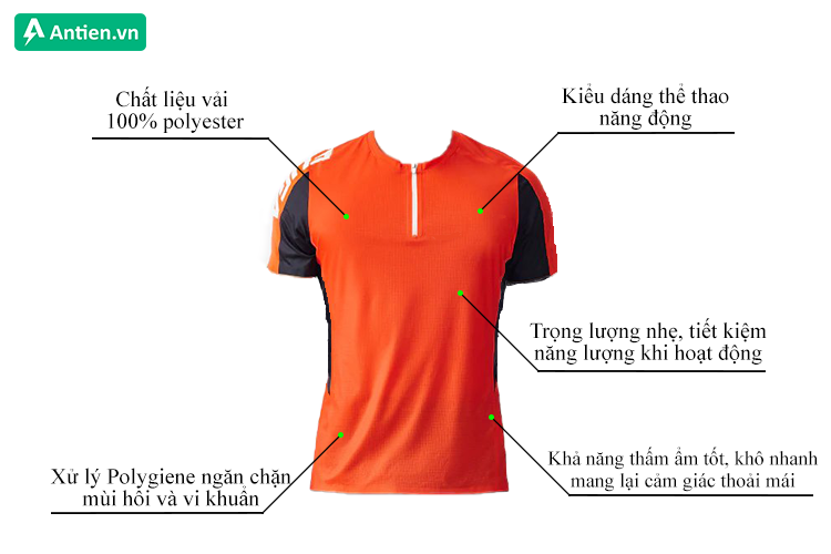 Thông tin áo thể thao Kailas Half-zip T-shirt