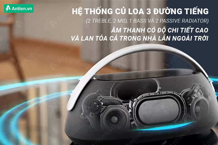 Harman Kardon Go + Play 3 - Âm thanh đẳng cấp: Cân bằng – mạnh mẽ – giàu cảm xúc