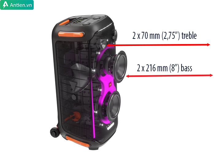 Loa công suất tới 800W