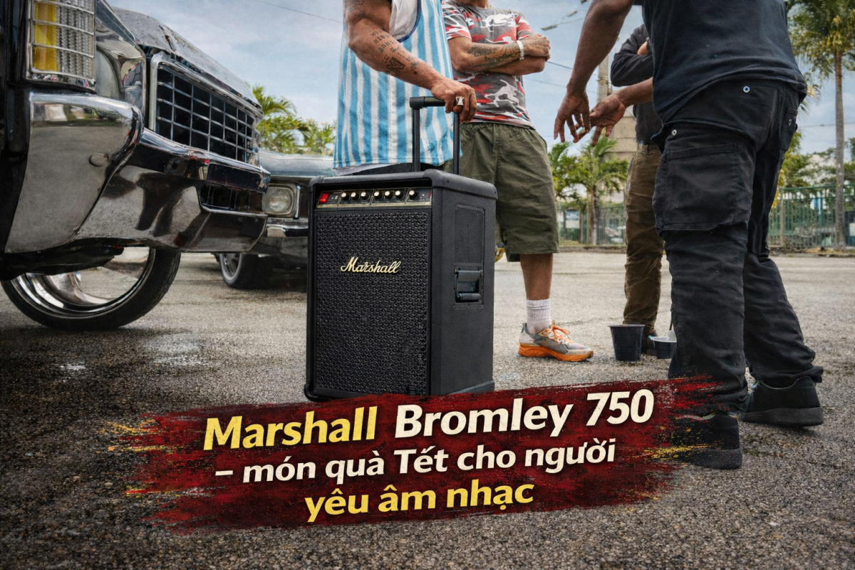 Marshall Bromley 750 là món quà Tết lý tưởng cho người yêu âm nhạc
