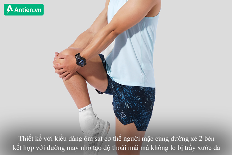 Thiết kế quần ôm sát cơ thể cùng đường may nhỏ tạo độ thoải mái mà không lo trầy xước da