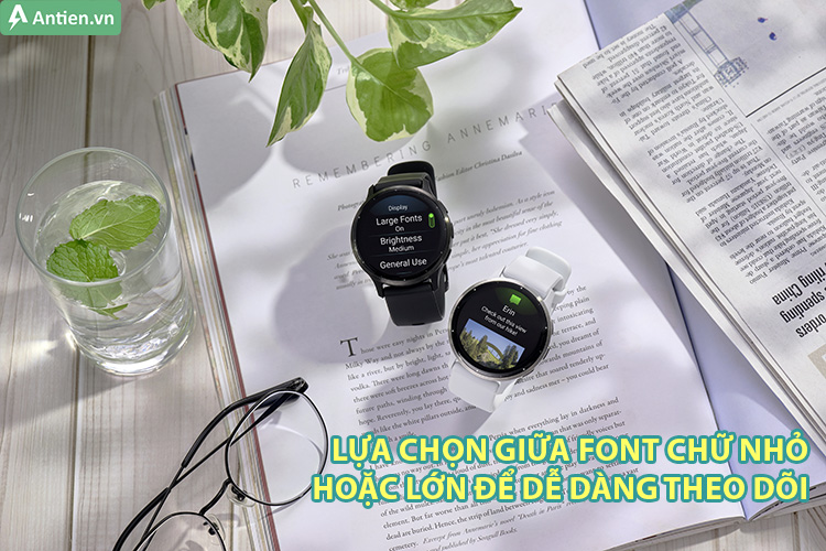 Tùy chọn giữa font chữ nhỏ hoặc lớn hơn để dễ theo dõi thông tin