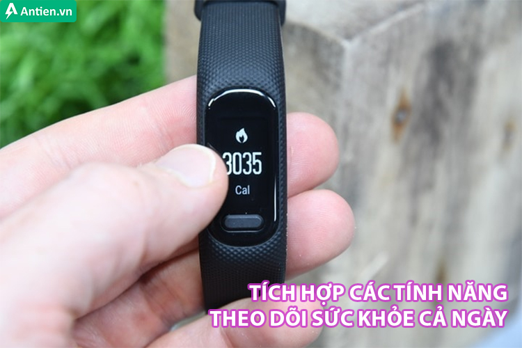 Vivosmart 5 tích hợp hàng loạt công nghệ nhằm theo dõi sức khỏe người dùng chi tiết