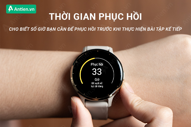 Tính năng thời gian phục hồi là một tính năng cao cấp mới được bổ sung trên Venu 3 Series