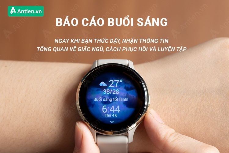 Ngay khi bạn thức dậy, nhận thông tin tổng quan về các chỉ số thể trạng cơ thể bạn