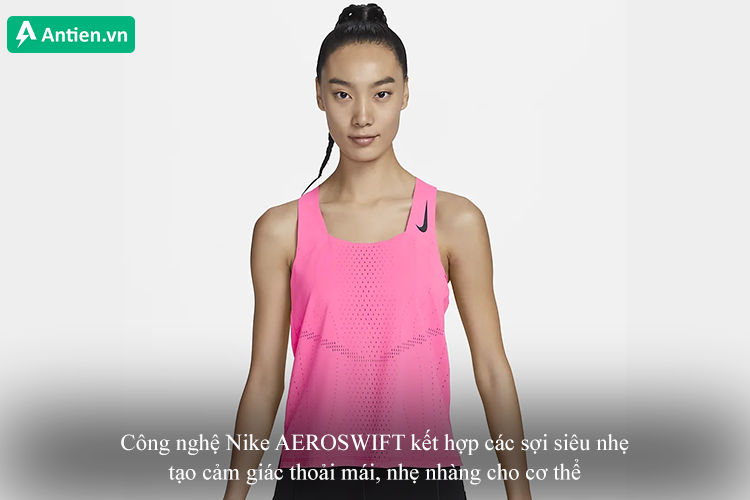 Công nghệ Nike AEROSWIFT tối đa hóa sự thoải mái