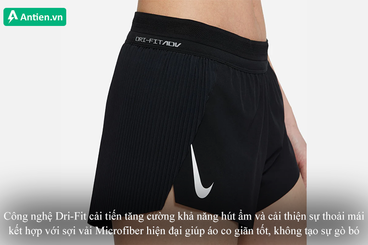 Công nghệ Dri-Fit cải tiến mang lại khả năng thấm hút và làm khô