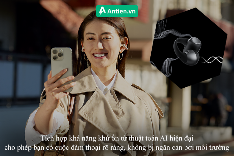 Đàm thoại rõ ràng với micro chống ồn cùng thuật toán AI