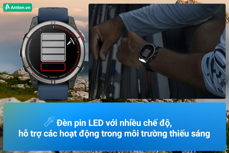 Đèn pin LED giúp bạn yên tâm tập luyện ban đêm cũng như hoạt động trên biển trong môi trường thiếu sáng