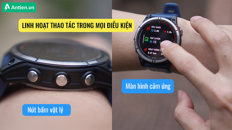 Mang đến trải nghiệm linh hoạt hơn với hệ thống nút bấm và màn hình cảm ứng nhạy