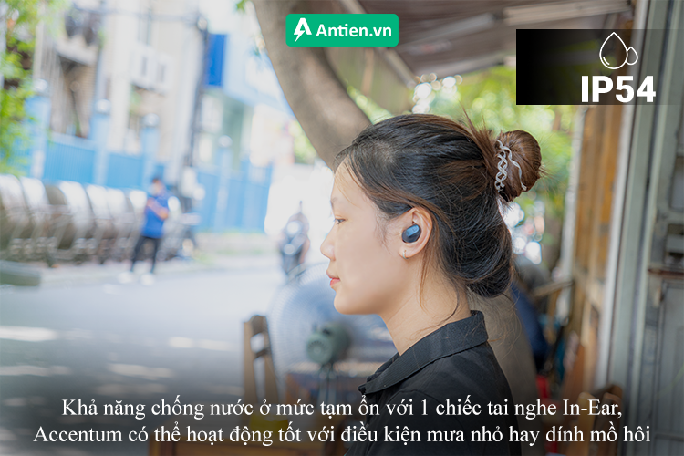 Chống nước ở mức tạm ổn, không quá xuất sắc nhưng vẫn đủ trên 1 mẫu In-Ear
