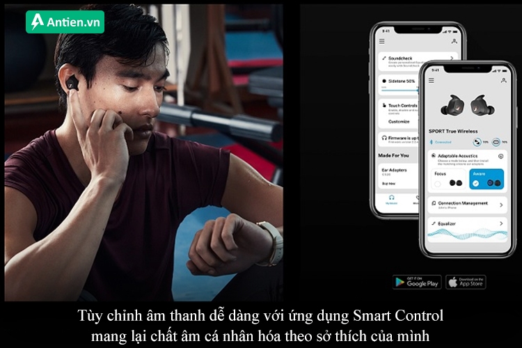 Tùy chỉnh chất âm dễ dàng với Smart Control