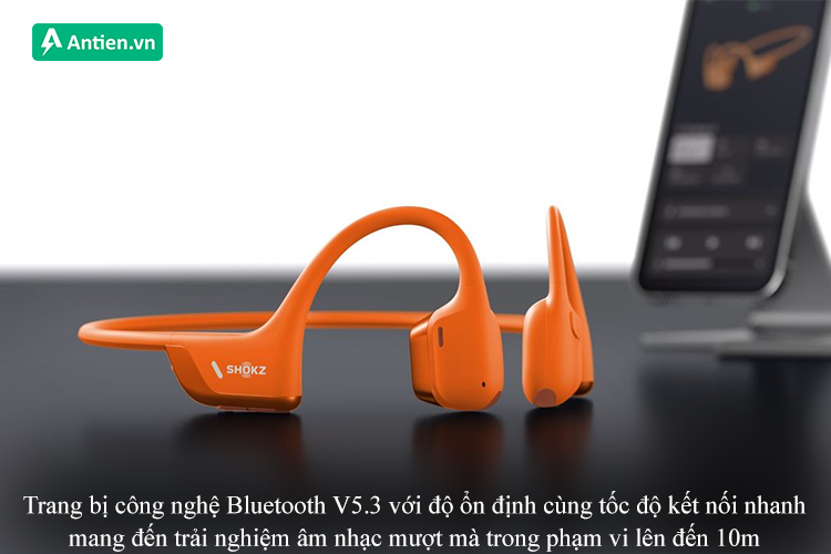 Công nghệ Bluetooth V5.3 cho khả năng kết nối nhanh chóng, ổn định