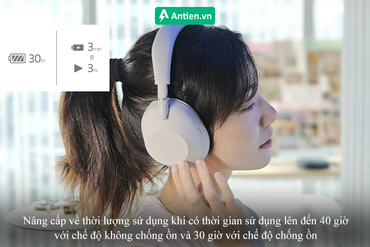 Nâng cấp mạnh mẽ về thời lượng pin cho bạn không gian âm nhạc lâu dài