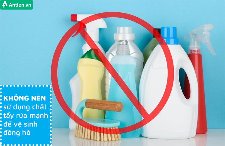 Sử dụng chất tẩy rửa mạnh có thể làm hư hại và giảm tuổi thọ sản phẩm