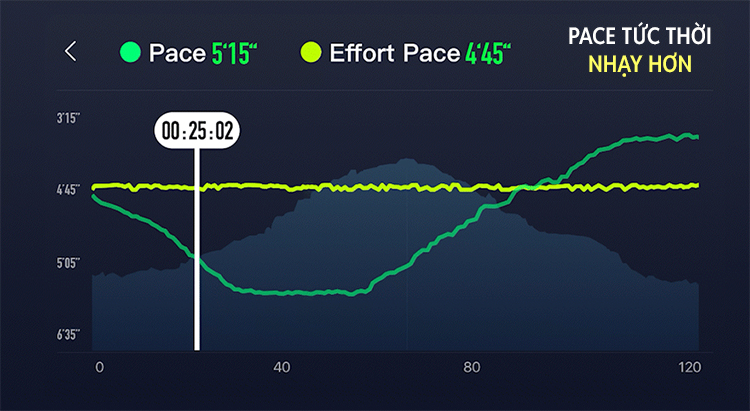 Với gia tốc kế tiên tiến trong POD 2, bạn sẽ nhận được dữ liệu pace trực tiếp từ chân với độ phản hồi nhanh 