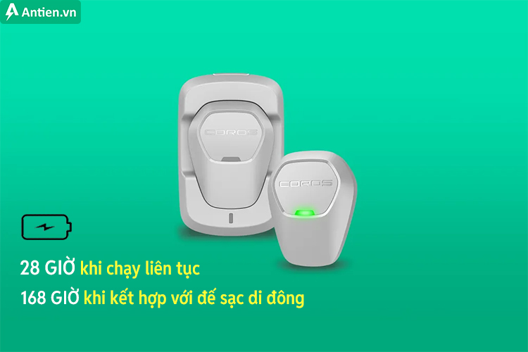 Coros POD 2 cung cấp tới 68h khi chạy liên tục, theo dõi mọi chỉ số bạn chạy ở mọi loại hình