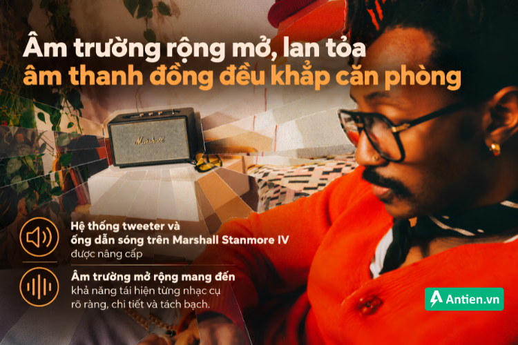 Marshall Acton IV mang đến âm trường rộng mở, lan tỏa khắp không gian