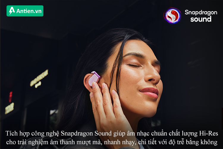 Công nghệ Snapdragon Sound cho chất lượng âm thanh chuẩn Hi-Res