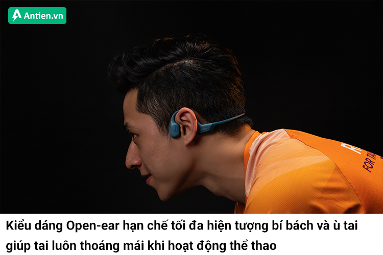 Thiết kế Open-ear hướng đến thể thao mang lại cảm giác thoải mái khi hoạt động thể thao