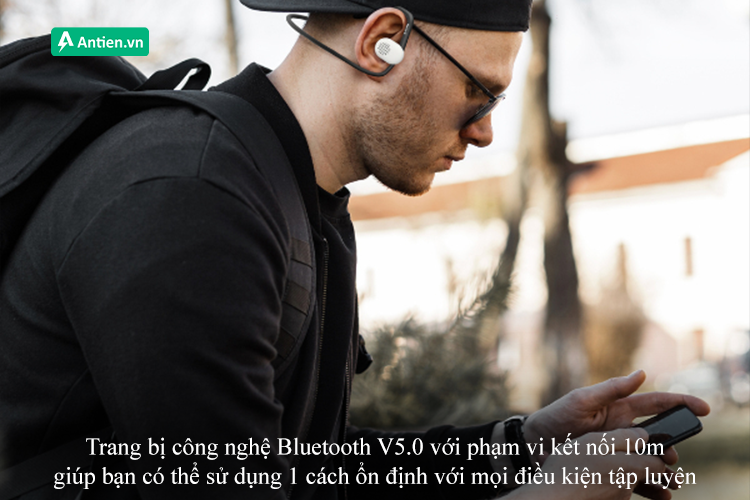 Trang bị công nghệ kết nối Bluetooth V5.0 với phạm vi ổn định 10m