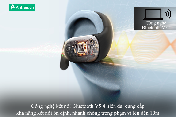 Trang bị công nghệ kết nối Bluetooth V5.4 hiện đại cho âm thanh luôn ổn định