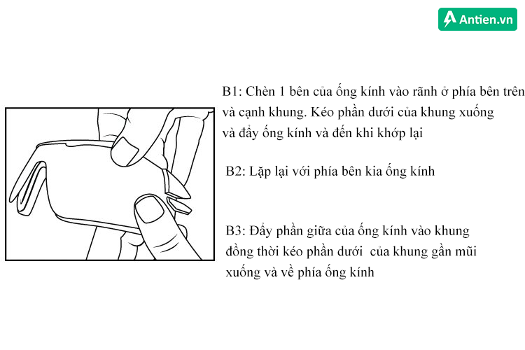 Các bước lắp tròng kính Tifosi Davso Race Red