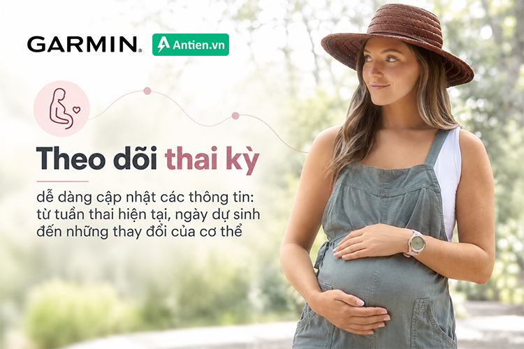 Garmin sẽ cùng nàng ghi dấu từng cột mốc thai kỳ một cách chủ động