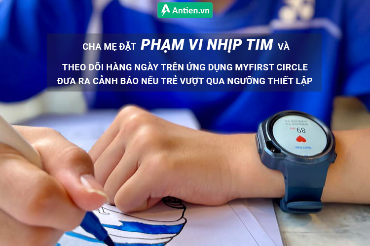 Cha mẹ có thể theo dõi nhịp tim hàng ngày của trẻ từ xa