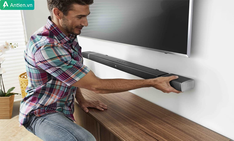 Soundbar cho TV JBL Bar 9.1 thiết kế đơn giản, dễ bố trí loa nhiều vị trí