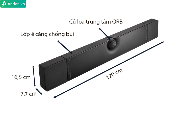 Soundbar Devialet Dione sở hữu thiết kế mới lạ, dễ lắp đặt nhiều không gian