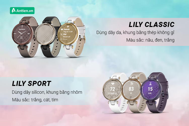 Garmin Lily là dòng đồng hồ bé nhất của hãng chỉ dành riêng cho phái đẹp