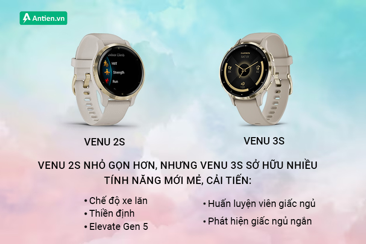 Venu 3S là phiên bản mới ra mắt trong năm 2023 với rất nhiều tính năng cải tiến mới mẻ