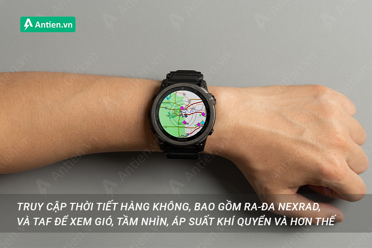 Truy cập vào thời tiết hàng không để theo dõi các thông số về áp suất, khí quyển..