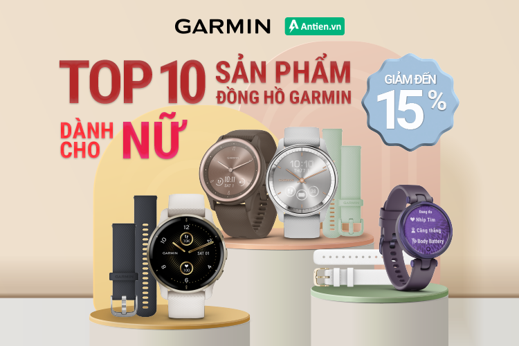 Giảm tới 15% các thiết bị đeo tay Garmin dành cho phái đẹp