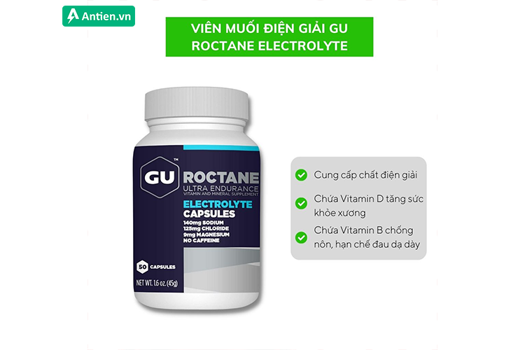 Công dụng của Gu Roctane Electrolyte