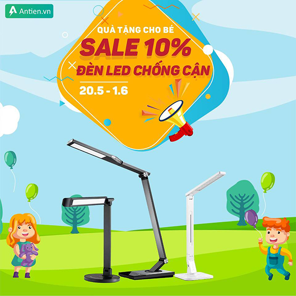 Đèn led chống cận thị giảm 10%