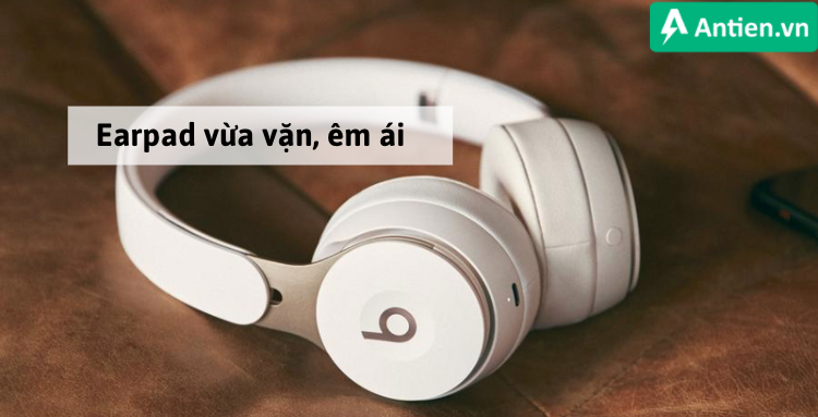 Earpad của Beats Solo Proêm ái, vừa vặn với tai