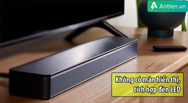 Bose TV Speaker không có màn hình hiển thị thông tin