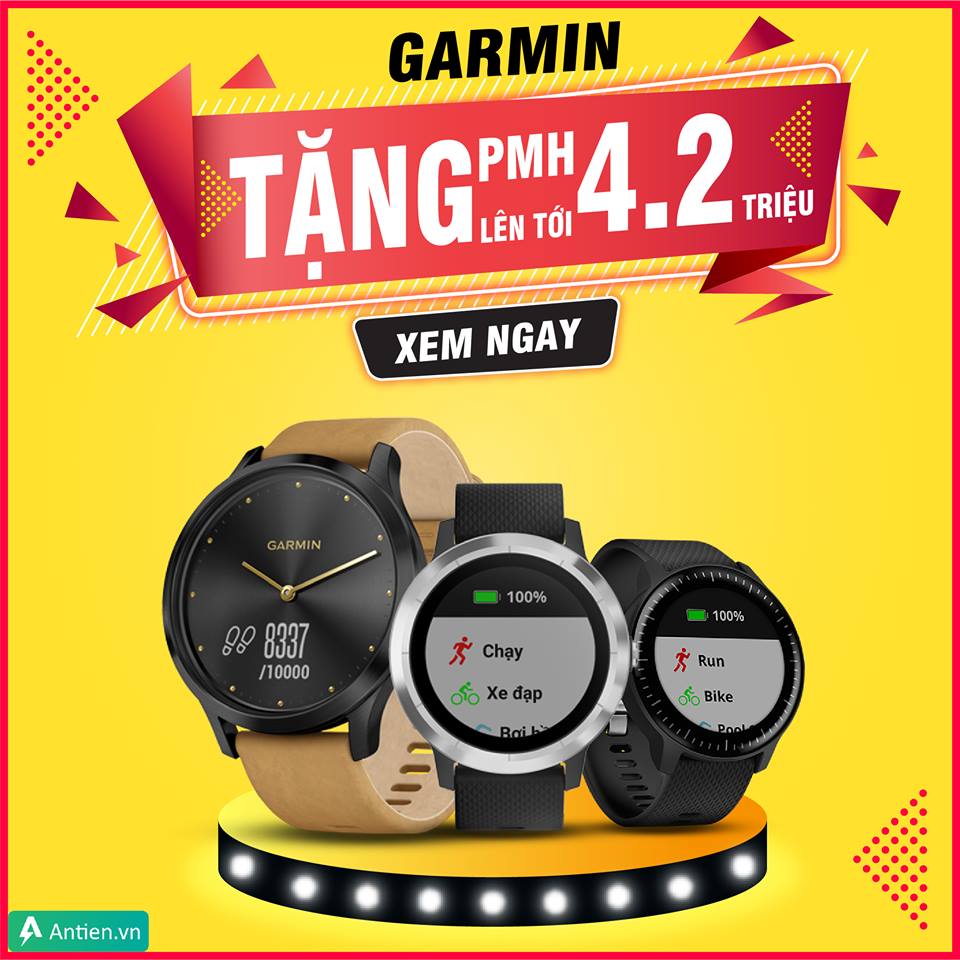 Tặng phiếu mua hàng hoặc quà tặng lên đến 4,2 triệu khi mua Garmin