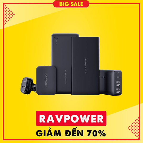 Dòng sản phẩm Ravpower chính hãng - Thương hiệu mỹ giảm đến 70%