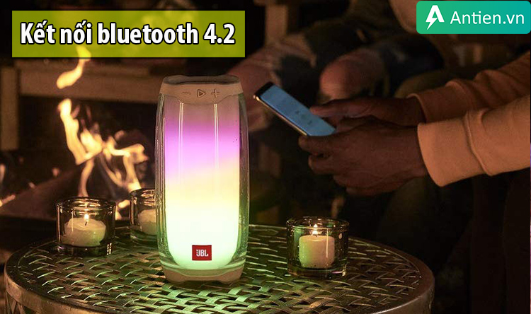 Loa JBL PULSE 4 trang bị kết nối bluetooth chuẩn 4.2