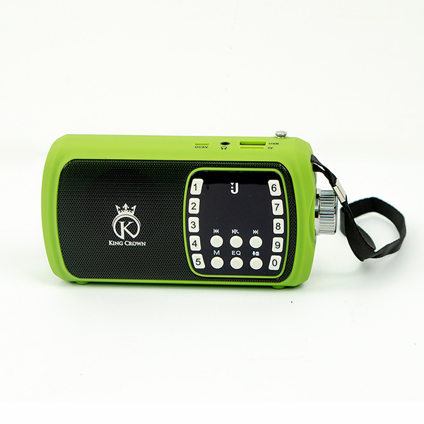 Loa bluetooth kiêm đài FM Kingcrown KH-J102 - Green (Ảnh 1)