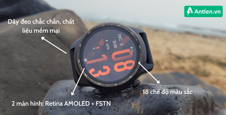 Ticwatch Pro 3 Ultra GPS là dòng sản phẩm có nhiều tính năng nổi bật nhất