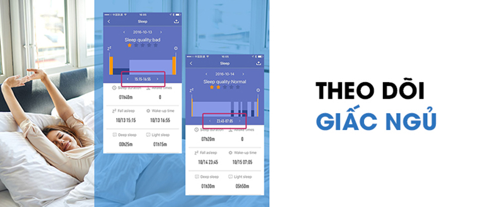Tự động theo dõi chất lượng giấc ngủ